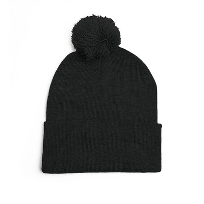 Nicaragua Pom-Pom Knit Beanie Embroidered