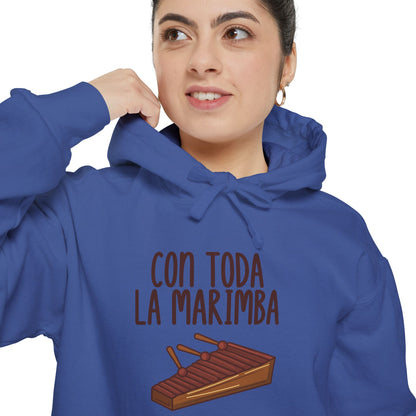 Con toda la Marimba Sudadera con capucha unisex 