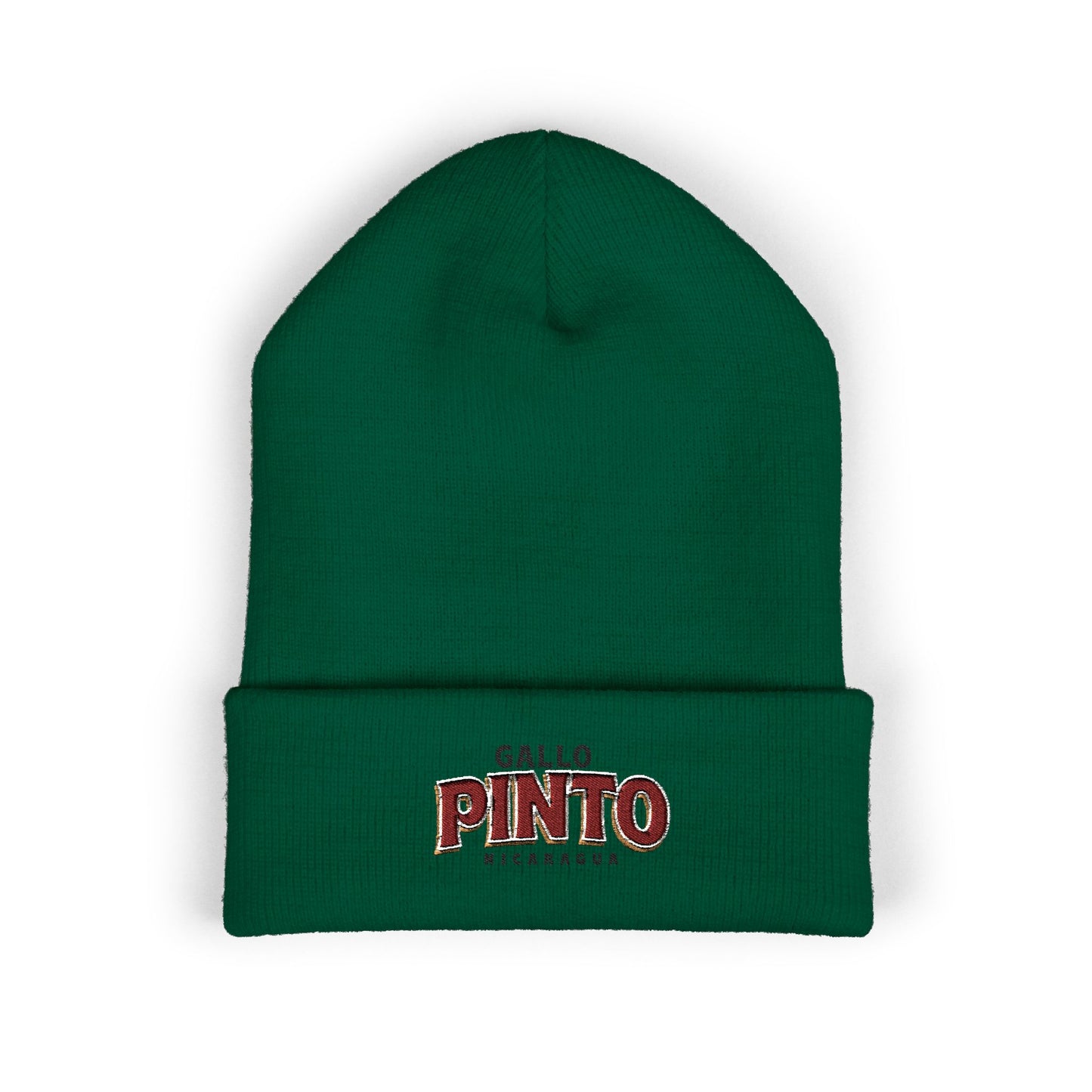 Gallo Pinto Embroidered Cuffed Beanie