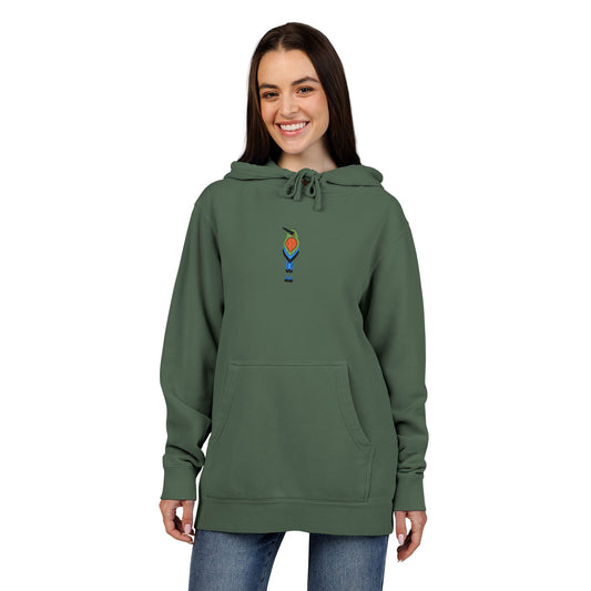 Guardabarranco Embroidered Pigment-Dyed Hoodie
