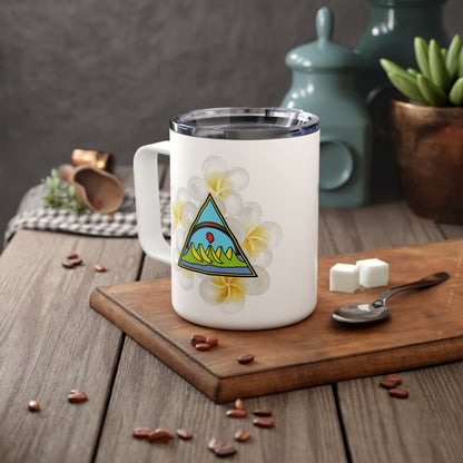 Taza de café con tapa Escudo y Sacuanjoche, 10 oz