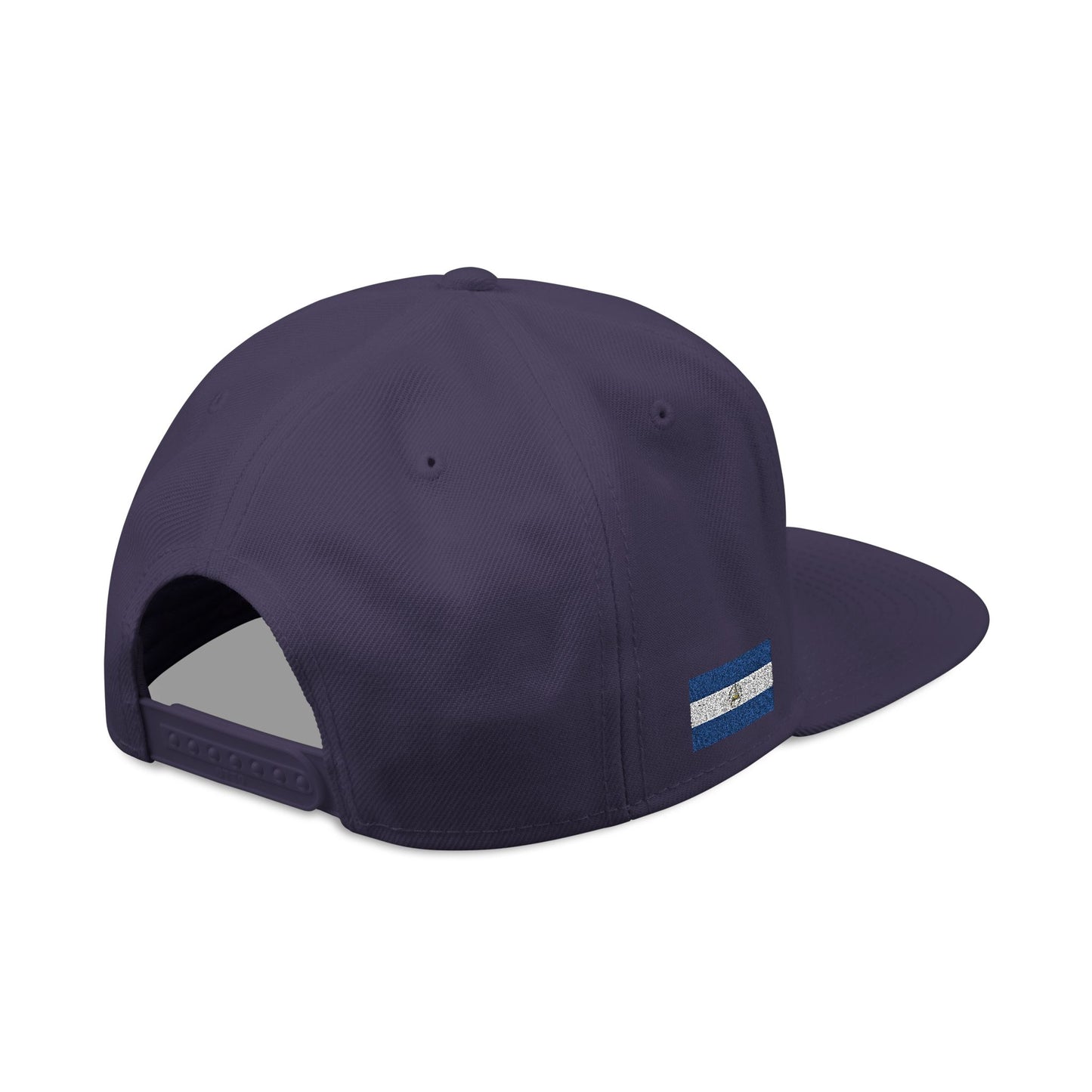 Nicaragua Flag Embroidered Snapback Hat