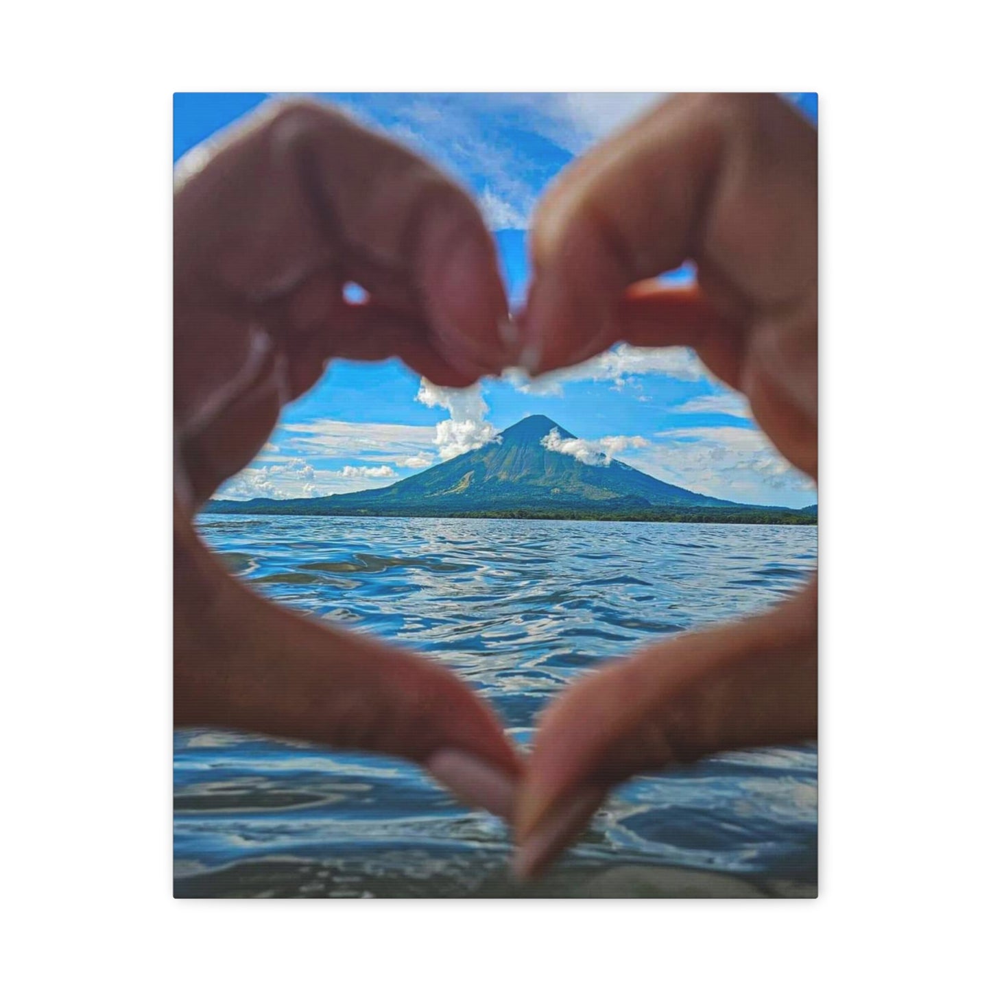 Volcan Corazón Canvas
