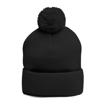 Nicaragua Pom-Pom Knit Beanie Embroidered
