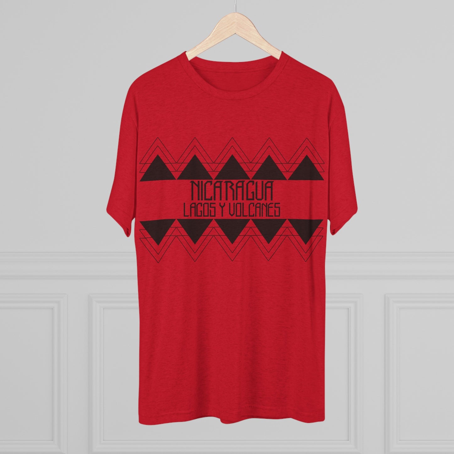 Lagos y Volcanes Minimalista Unisex Tri-Blend Crew Tee