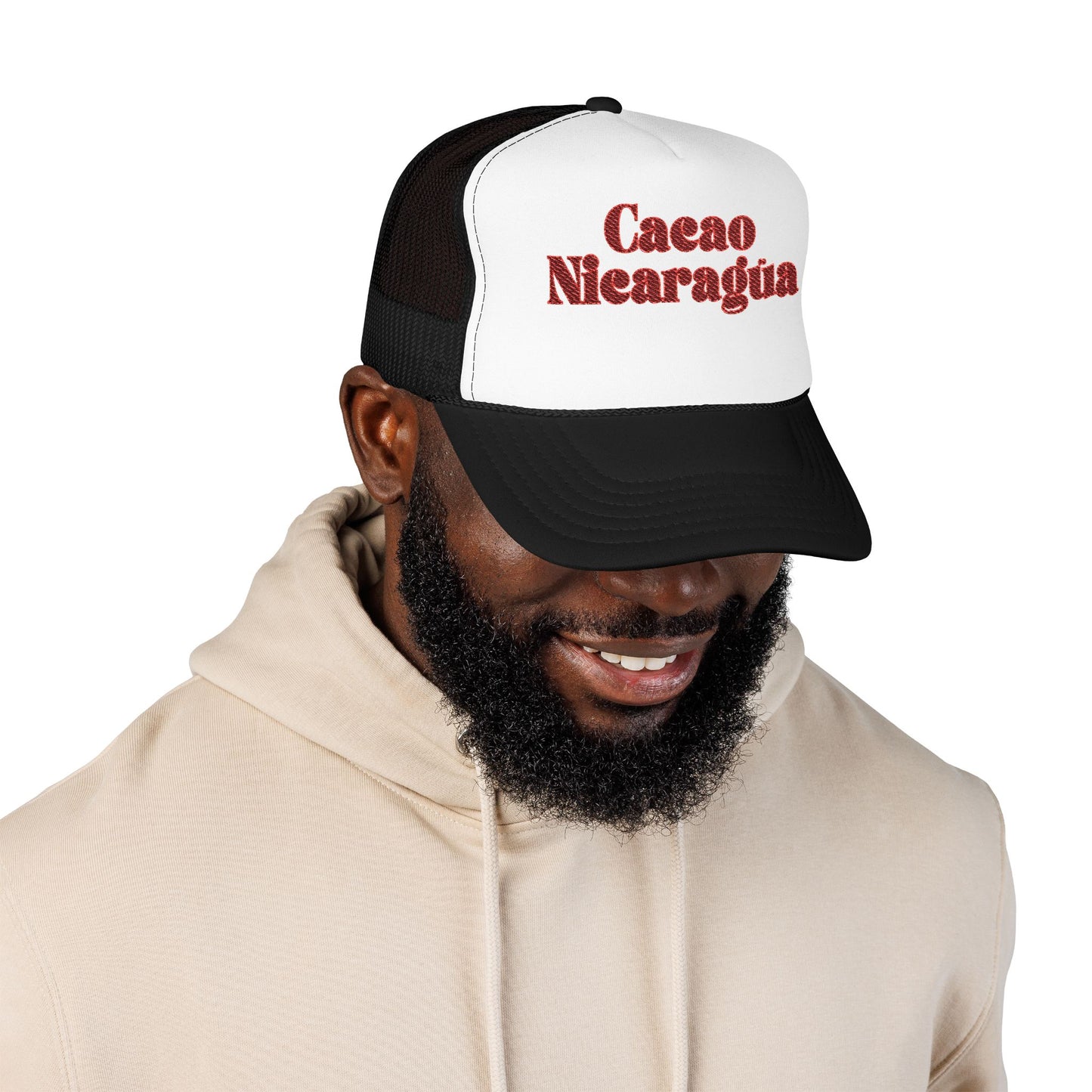 Cacao Nicaragua Embroidered Foam Trucker Hat