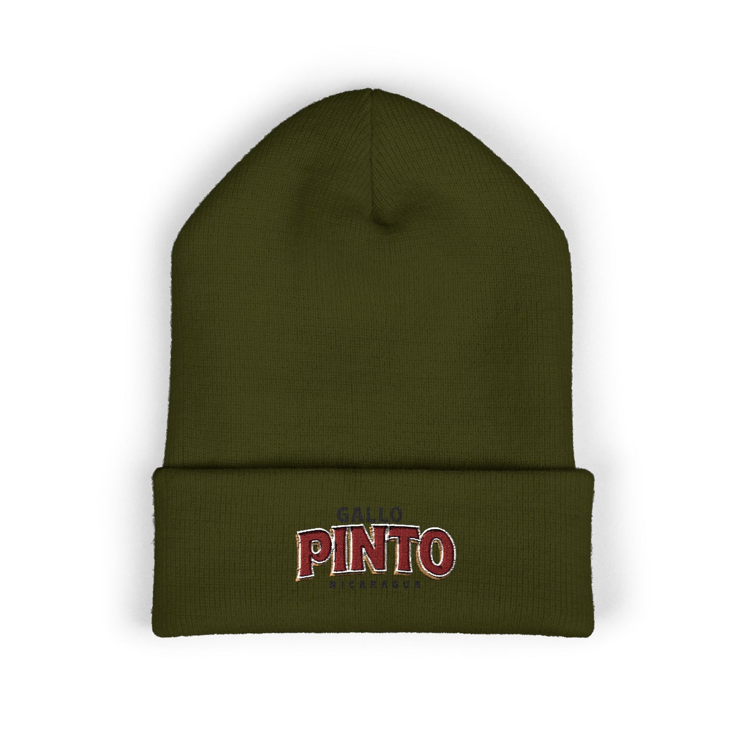 Gallo Pinto Embroidered Cuffed Beanie
