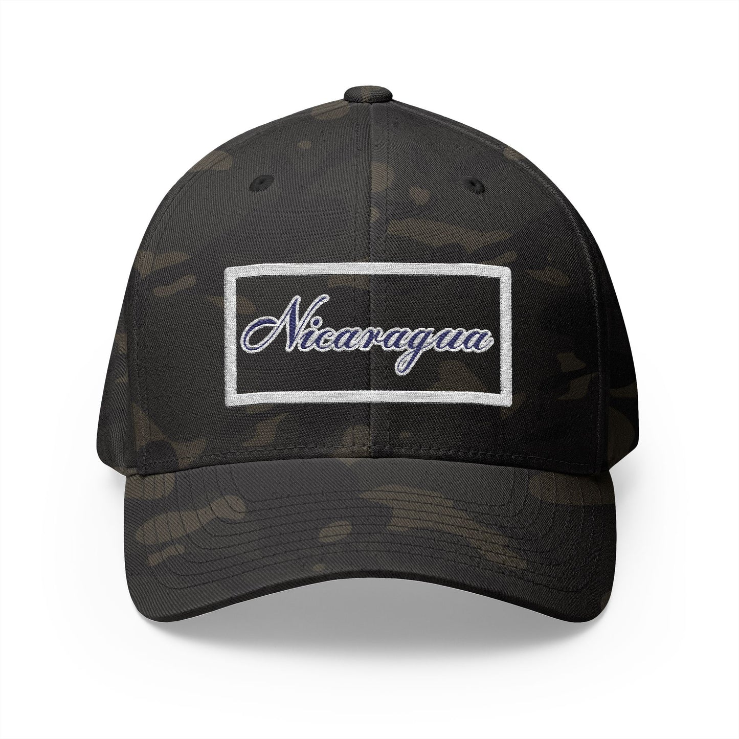 Nicaragua Embroidered Closed-Back Cap