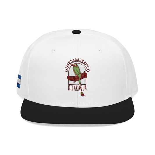 Nicaragua Flag Embroidered Snapback Hat