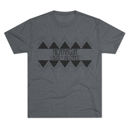 Lagos y Volcanes Minimalista Unisex Tri-Blend Crew Tee