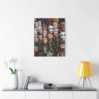 Mascaras del Gueguense Canvas