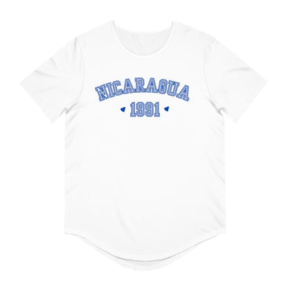 Nicaragua 1991's Men's Jersey Curved Hem Tee