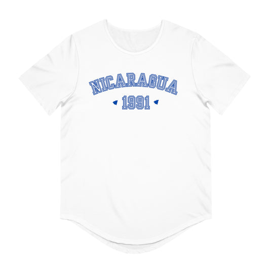 Nicaragua 1991's Men's Jersey Curved Hem Tee