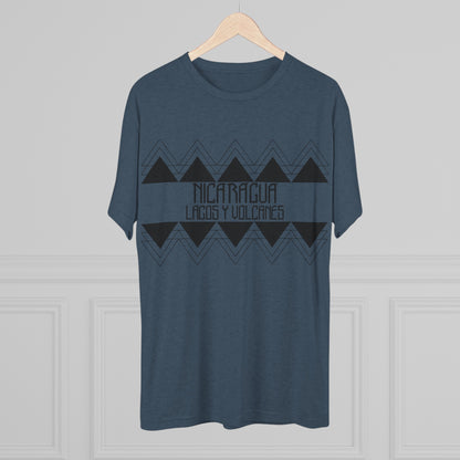 Lagos y Volcanes Minimalista Unisex Tri-Blend Crew Tee