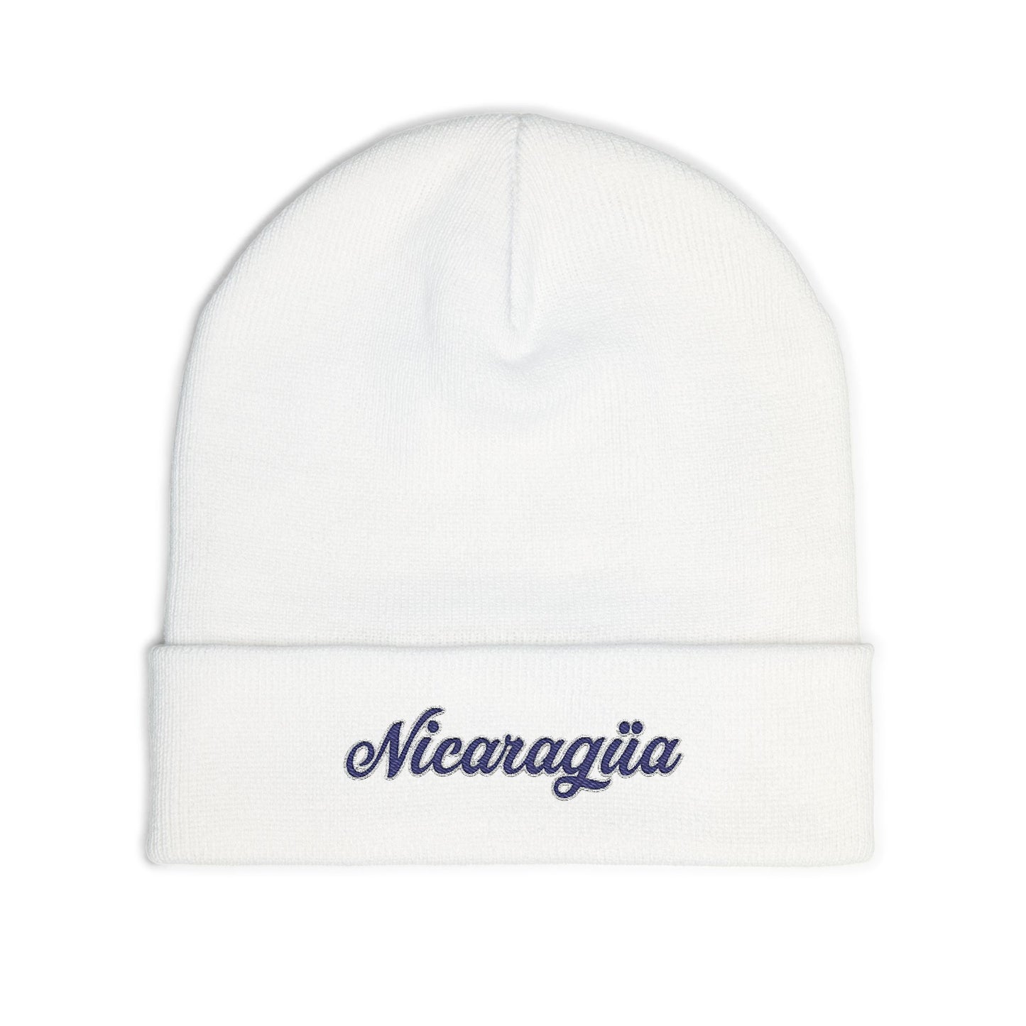 Nicaragua Embroidered Knit Beanie