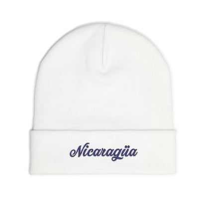 Nicaragua Embroidered Knit Beanie