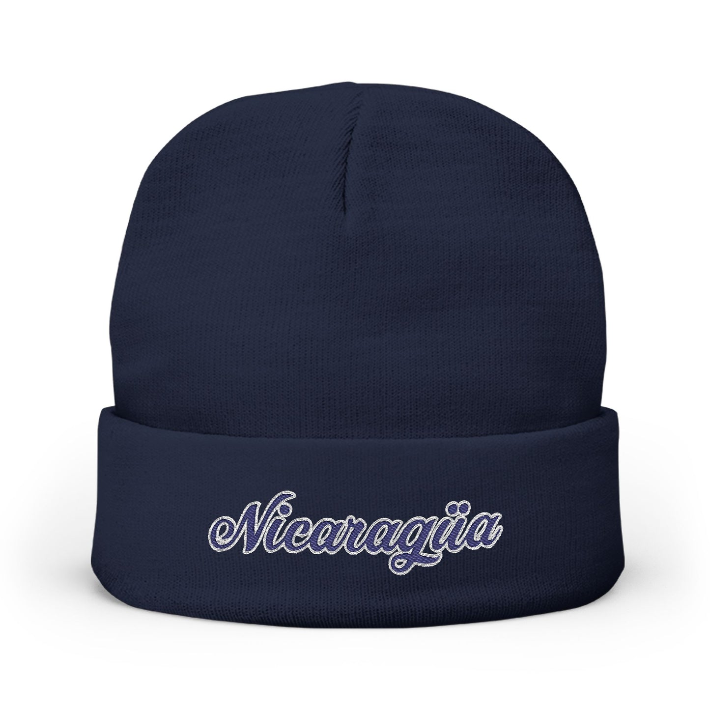 Nicaragua Embroidered Knit Beanie