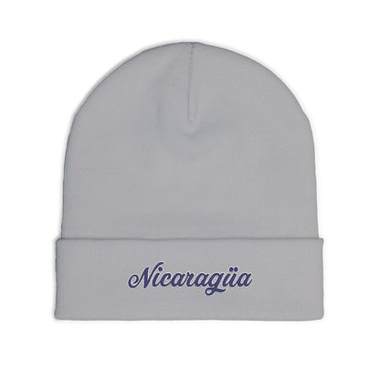 Nicaragua Embroidered Knit Beanie