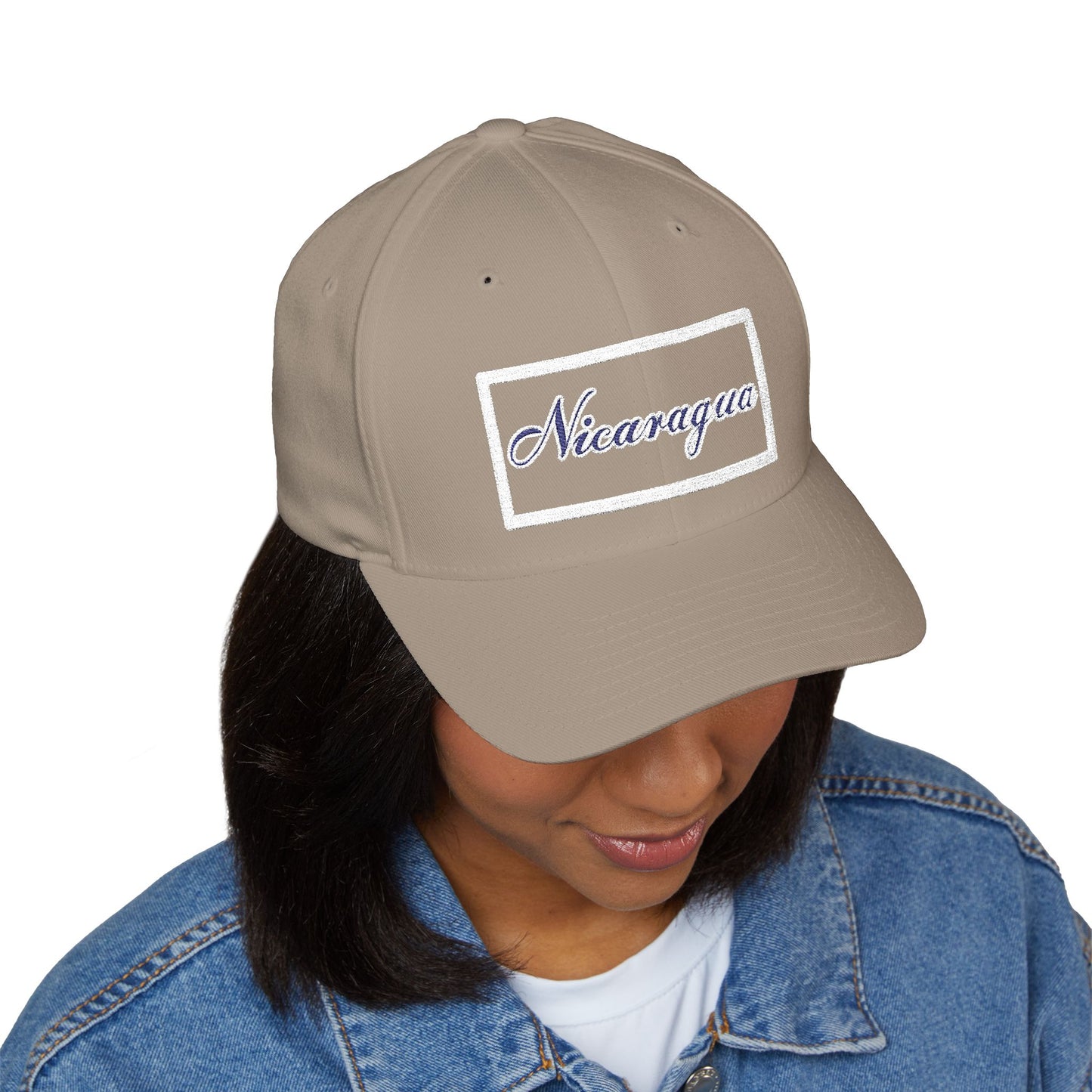 Nicaragua Embroidered Closed-Back Cap