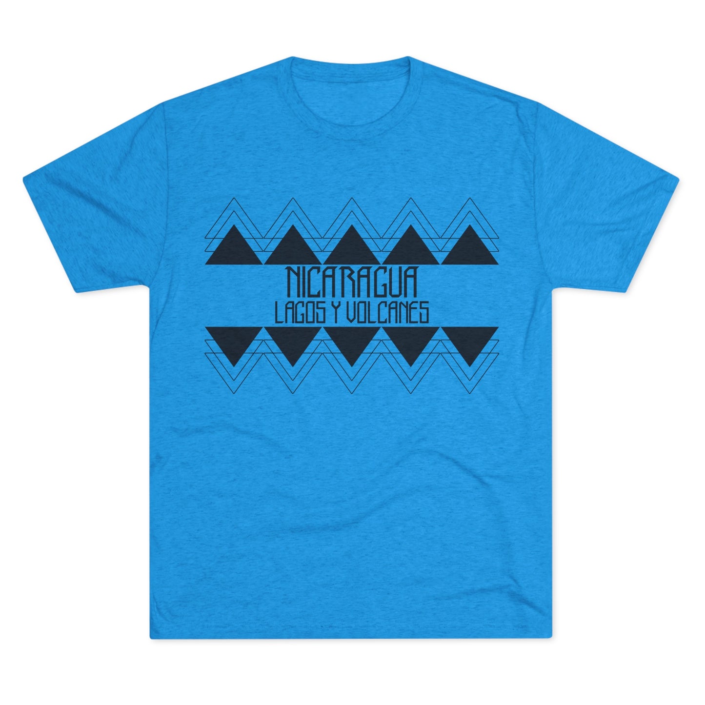 Lagos y Volcanes Minimalista Unisex Tri-Blend Crew Tee