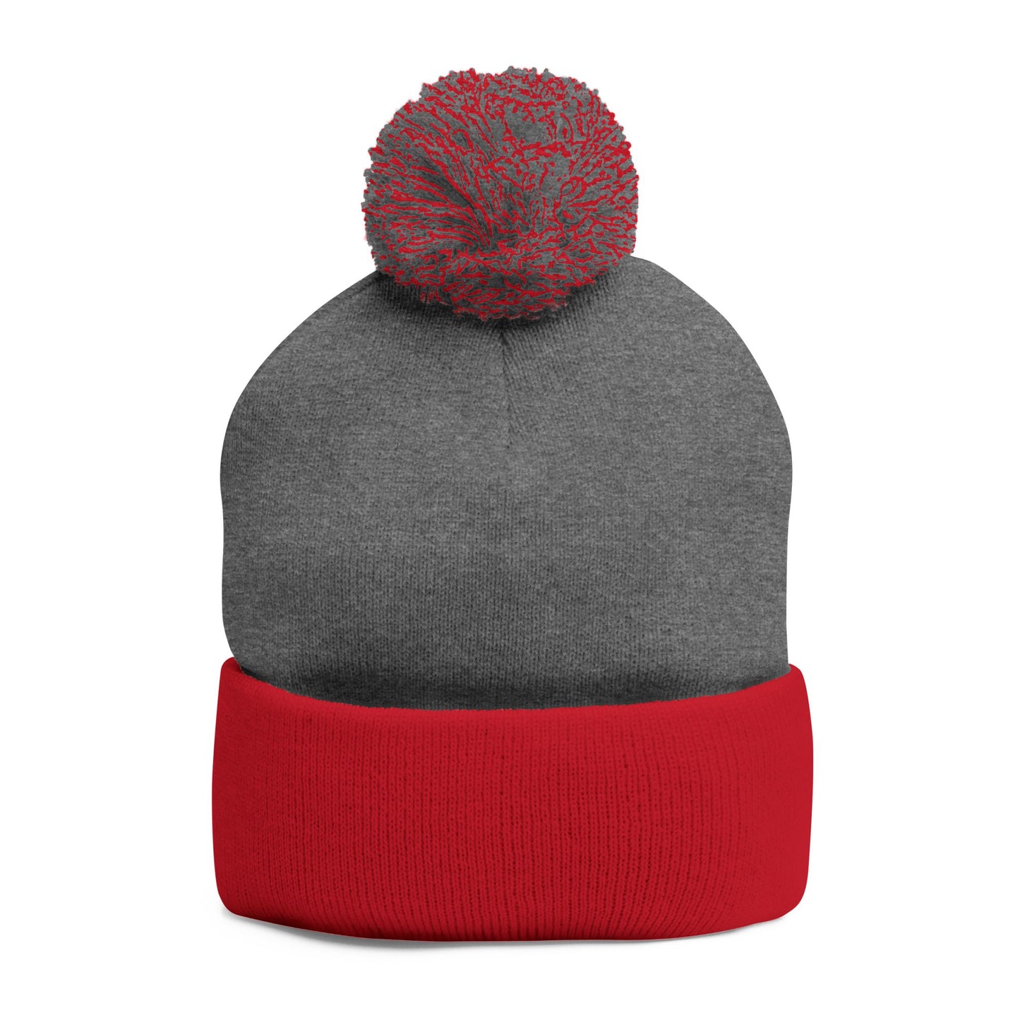 Nicaragua Pom-Pom Knit Beanie Embroidered