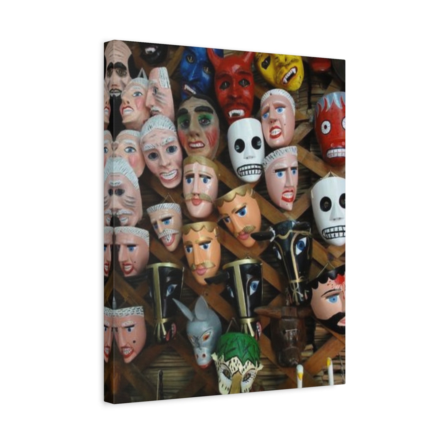 Mascaras del Gueguense Canvas