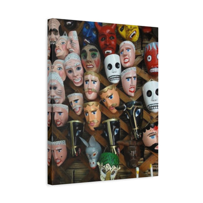 Mascaras del Gueguense Canvas