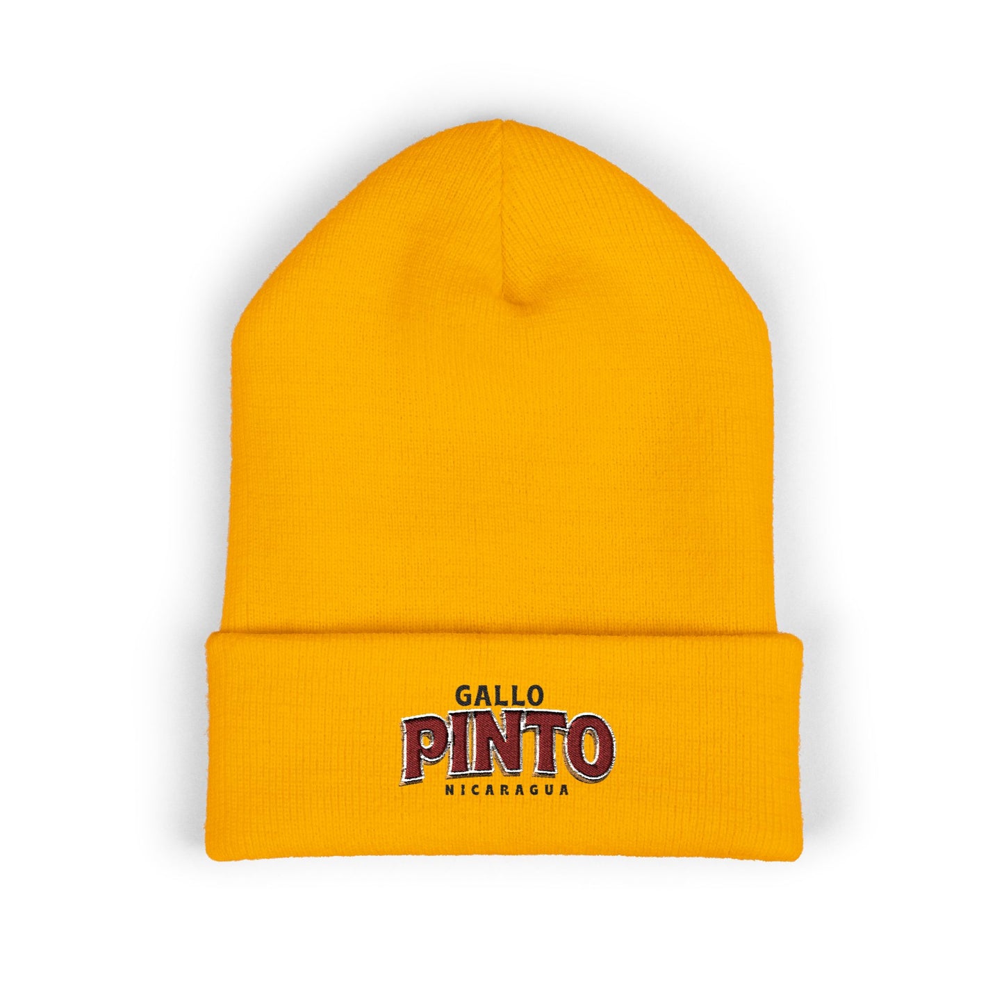Gallo Pinto Embroidered Cuffed Beanie