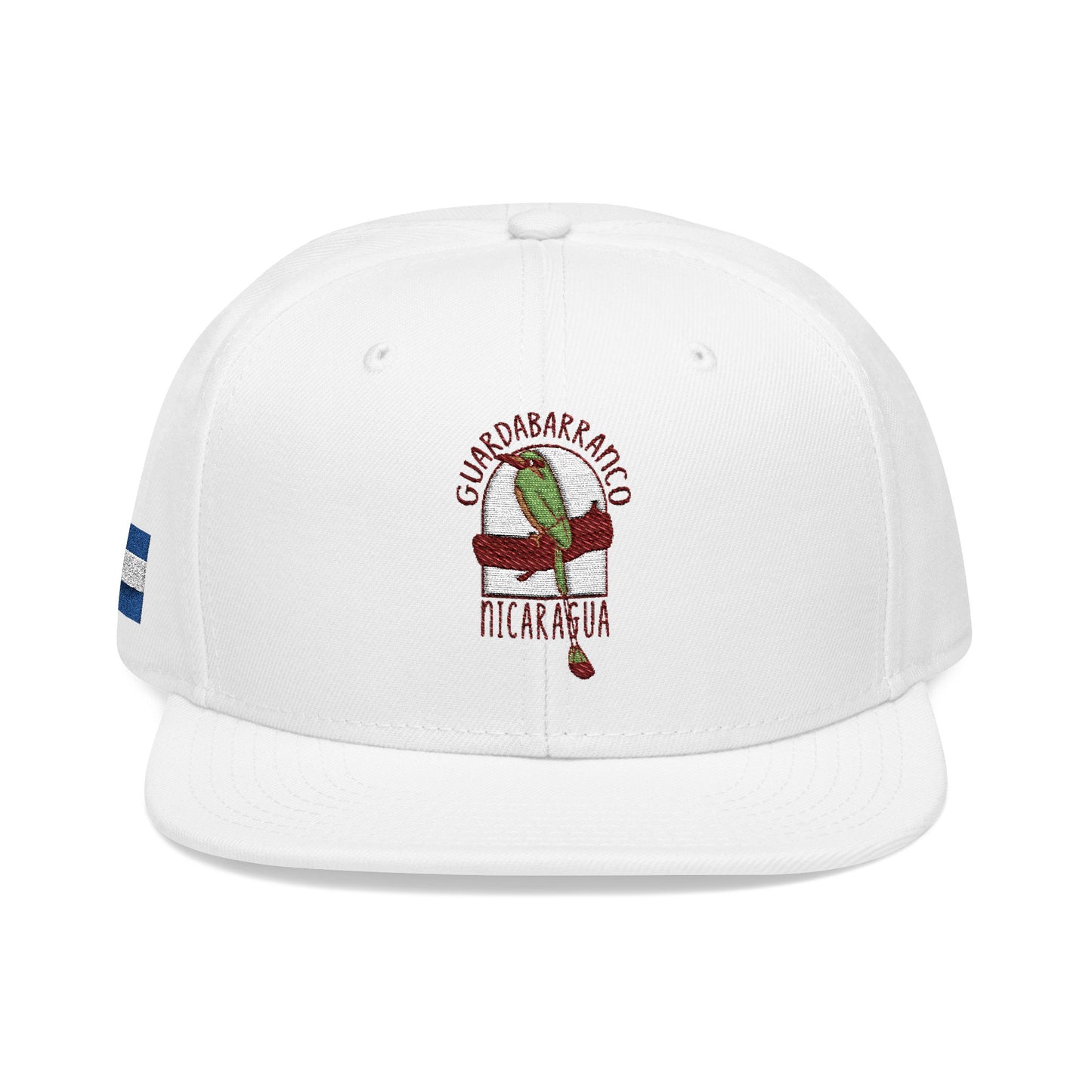Nicaragua Flag Embroidered Snapback Hat