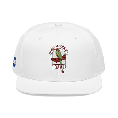 Nicaragua Flag Embroidered Snapback Hat