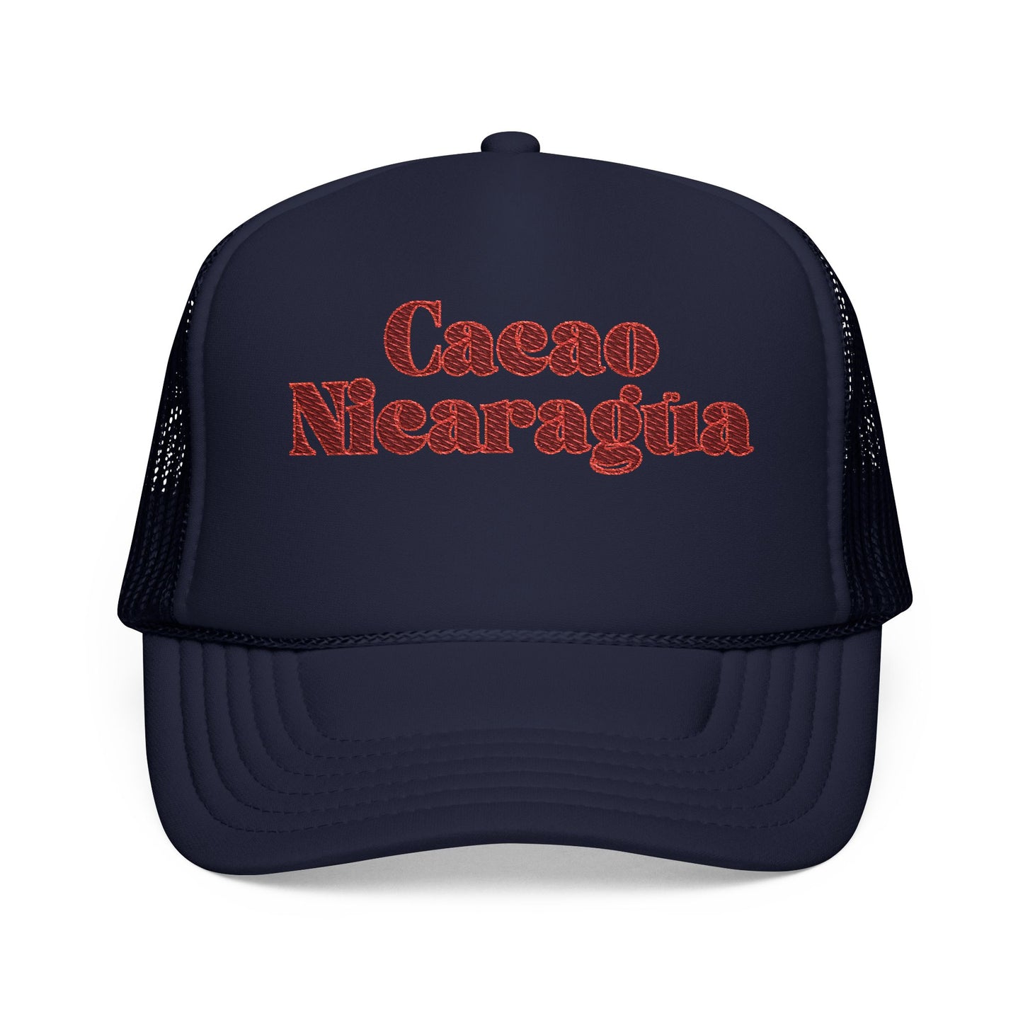 Cacao Nicaragua Embroidered Foam Trucker Hat