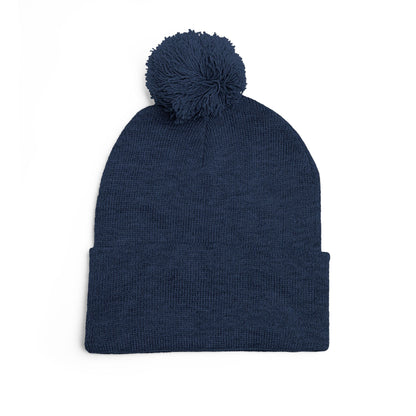 Nicaragua Pom-Pom Knit Beanie Embroidered