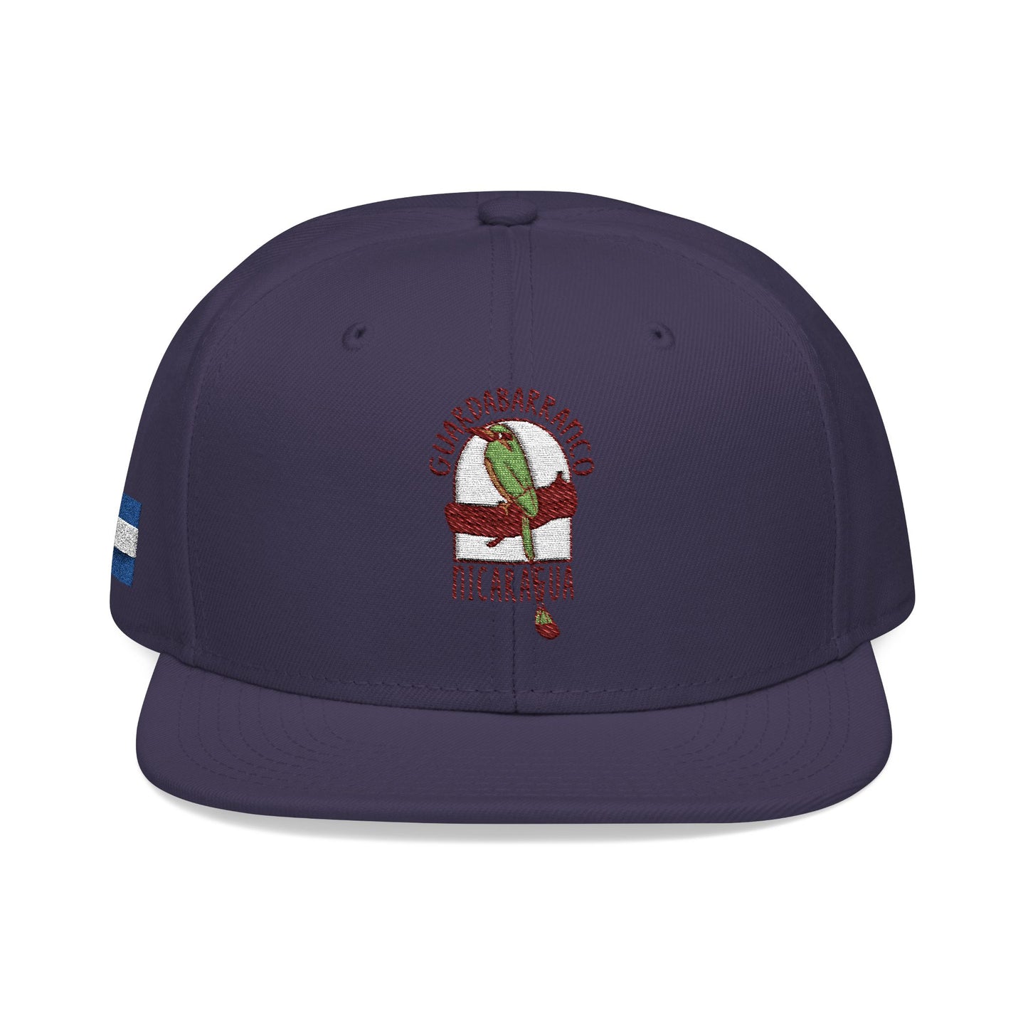 Nicaragua Flag Embroidered Snapback Hat