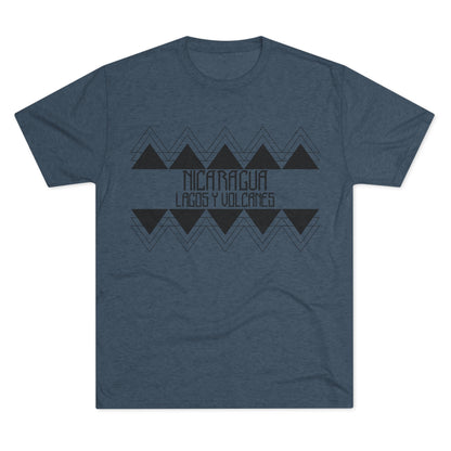 Lagos y Volcanes Minimalista Unisex Tri-Blend Crew Tee