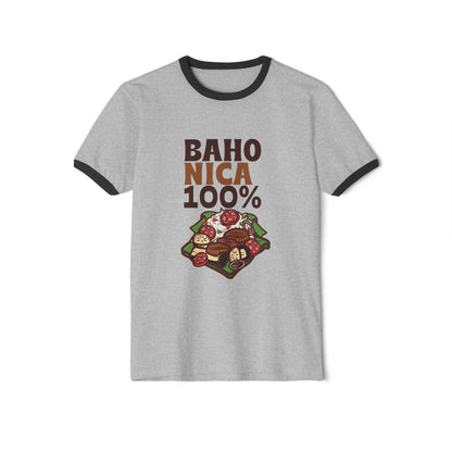 Baho Nica Unisex Cotton Ringer T-Shirt