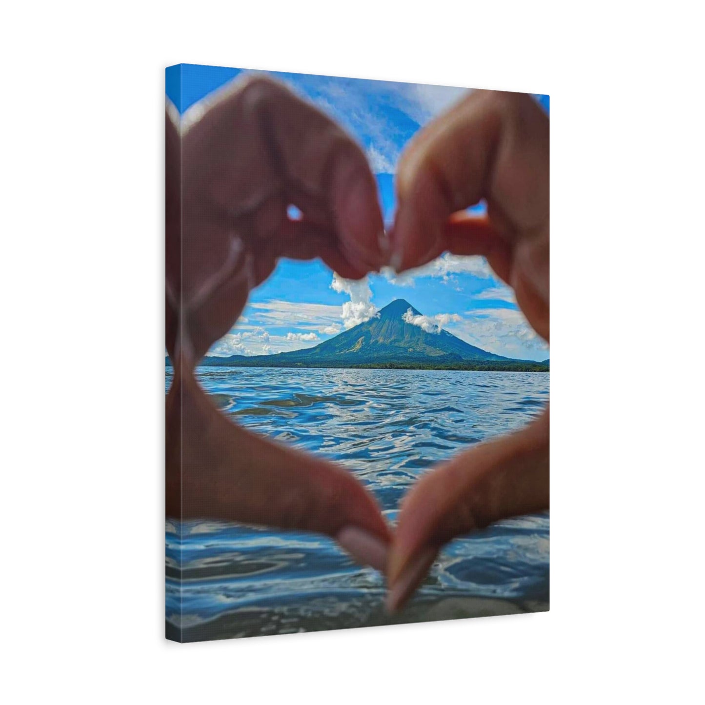 Volcan Corazón Canvas