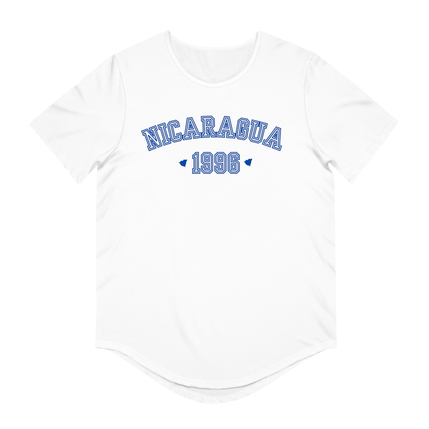 Nicaragua 1996's Men's Jersey Curved Hem Tee