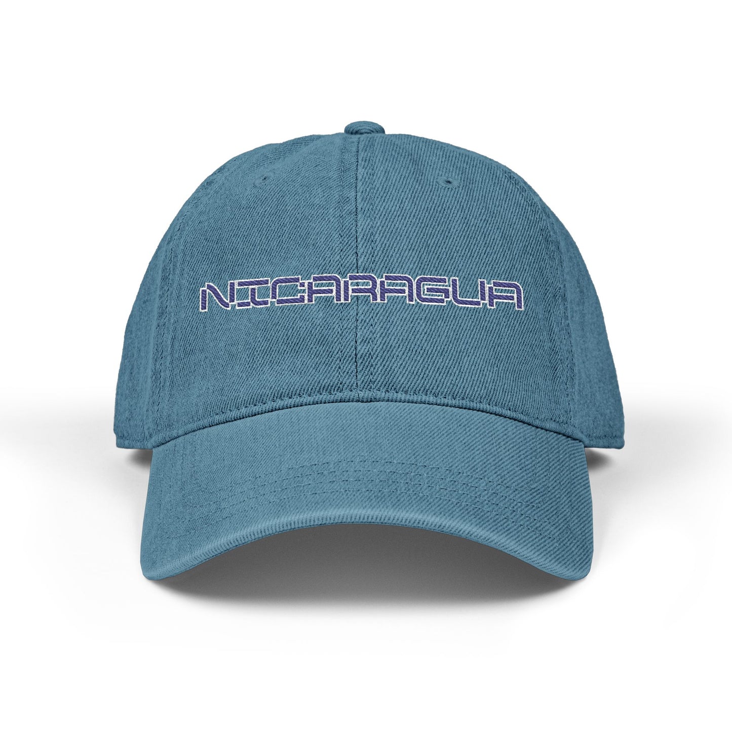 Nicaragua Embroidered Denim Hat