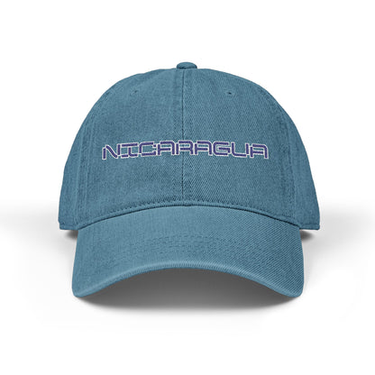 Nicaragua Embroidered Denim Hat