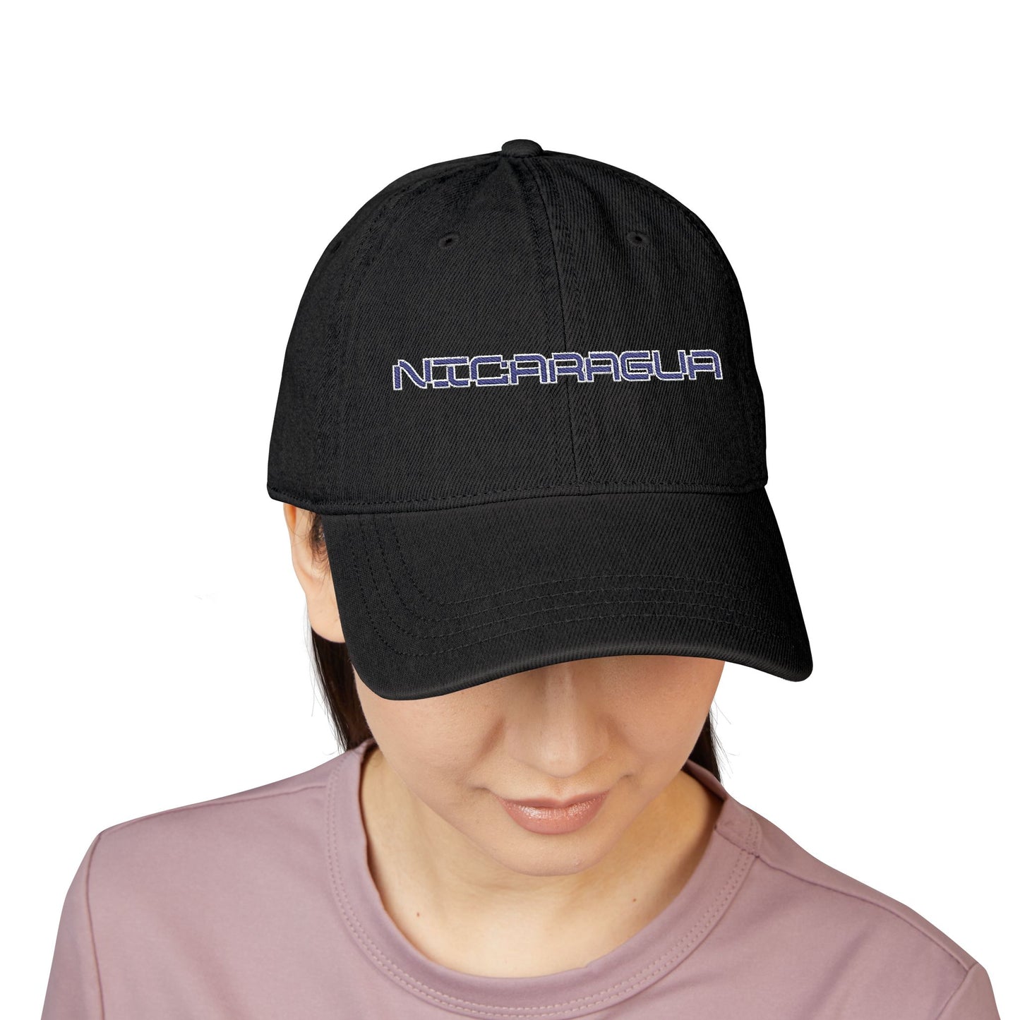 Nicaragua Embroidered Denim Hat