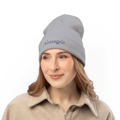 Nicaragua Embroidered Knit Beanie