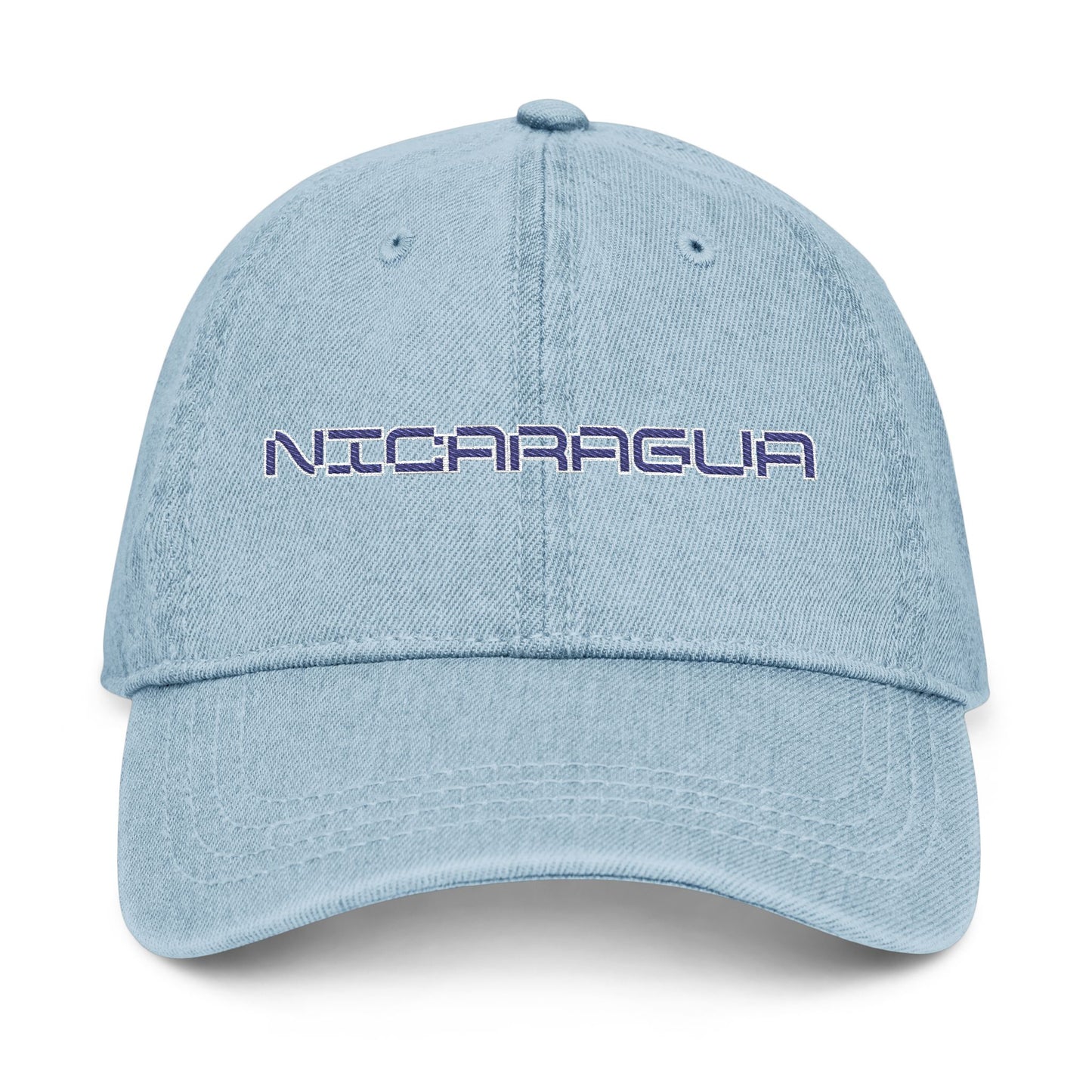 Nicaragua Embroidered Denim Hat