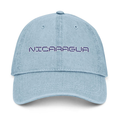 Nicaragua Embroidered Denim Hat