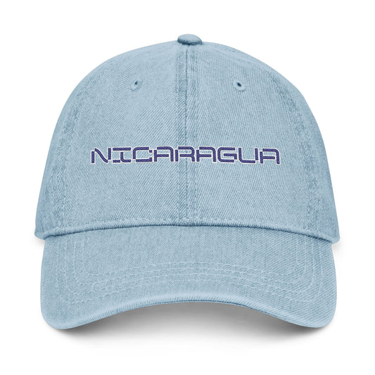 Nicaragua Embroidered Denim Hat