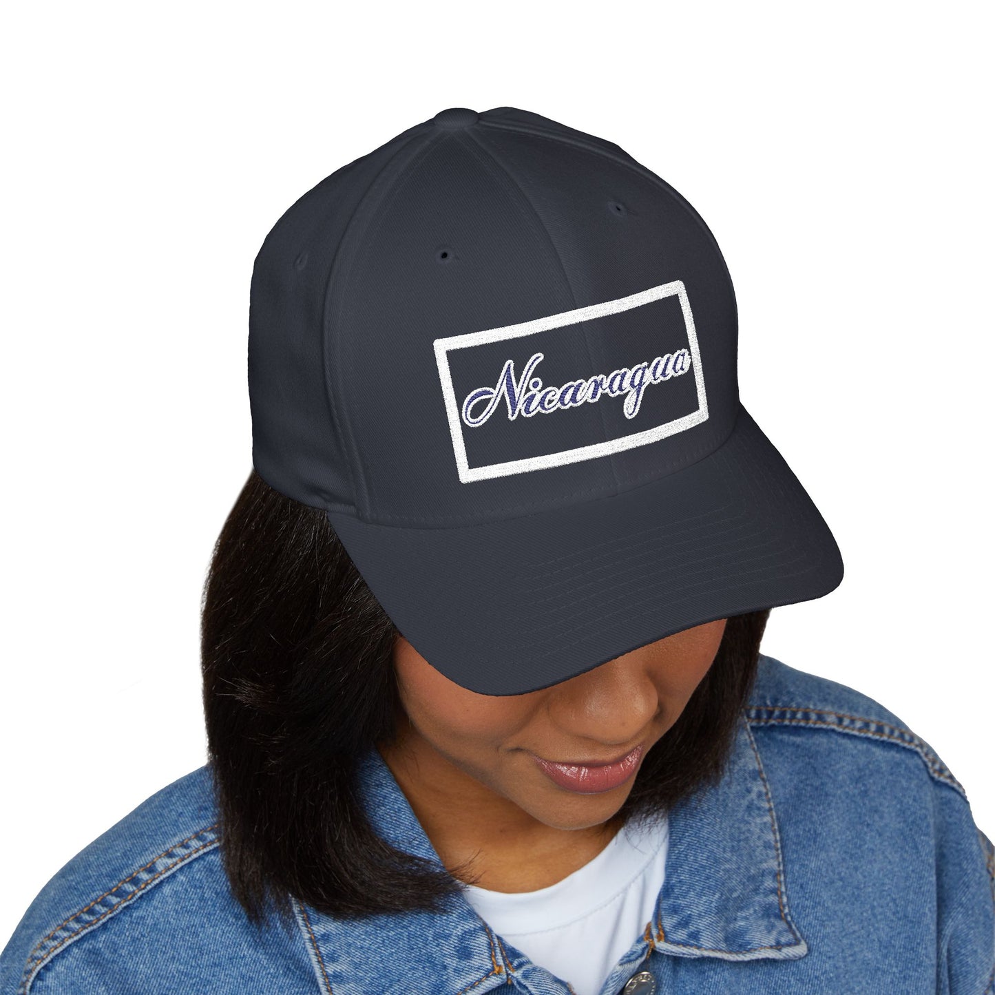 Nicaragua Embroidered Closed-Back Cap