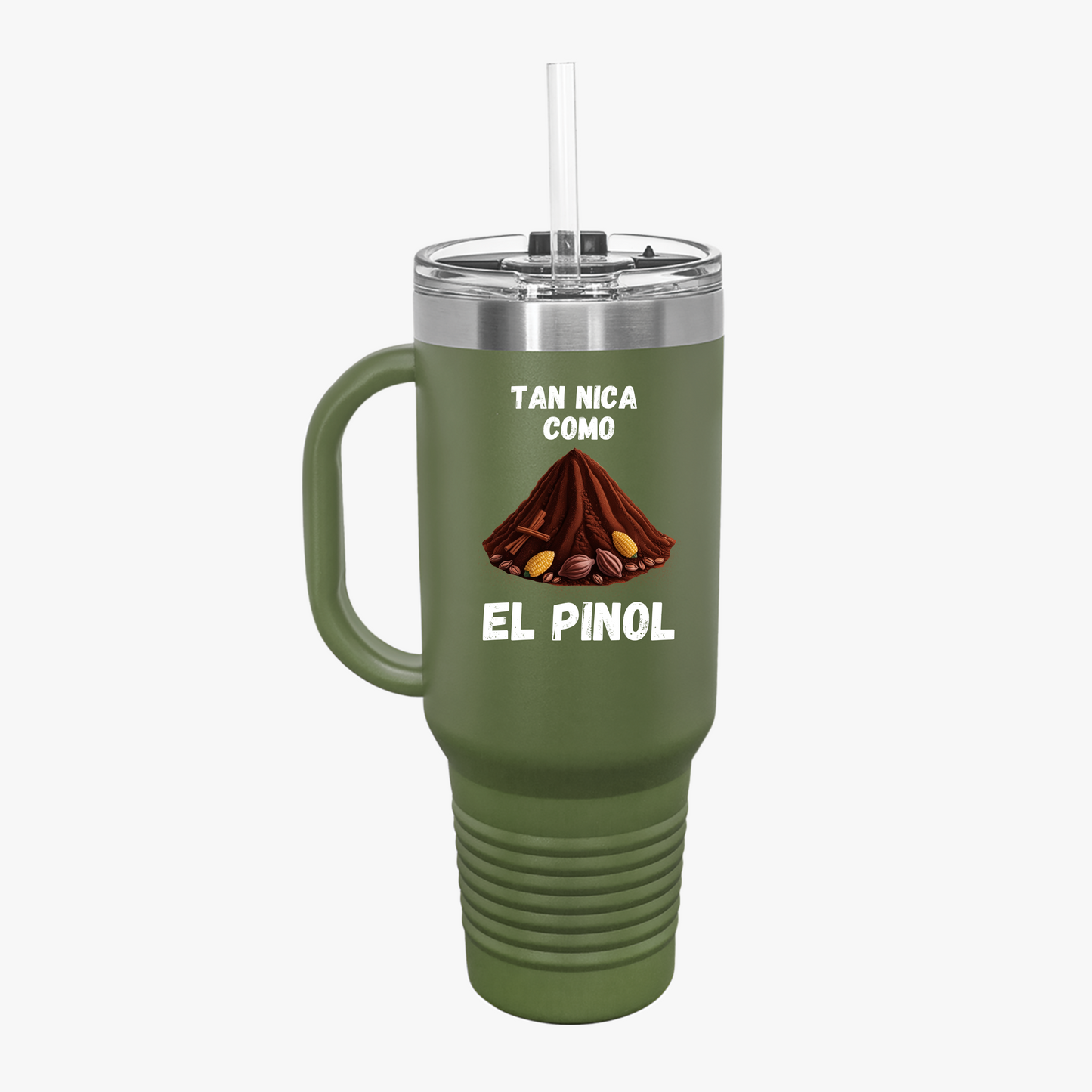 Tan Nica Como El Pinol Travel Mug 40oz