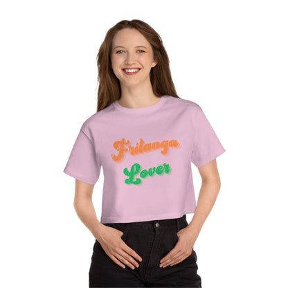 Fritanga Lover Retro Champion Women's Heritage Cropped T-Shirt