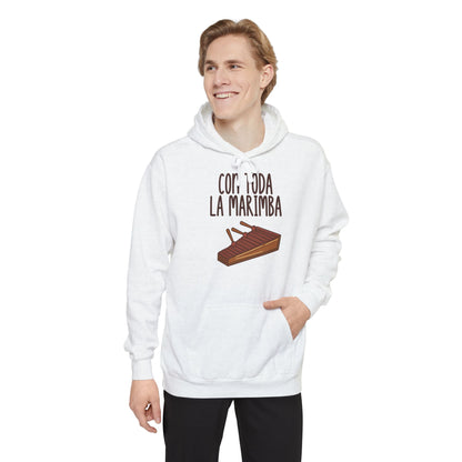 Con toda la Marimba Unisex Garment-Dyed Hoodie