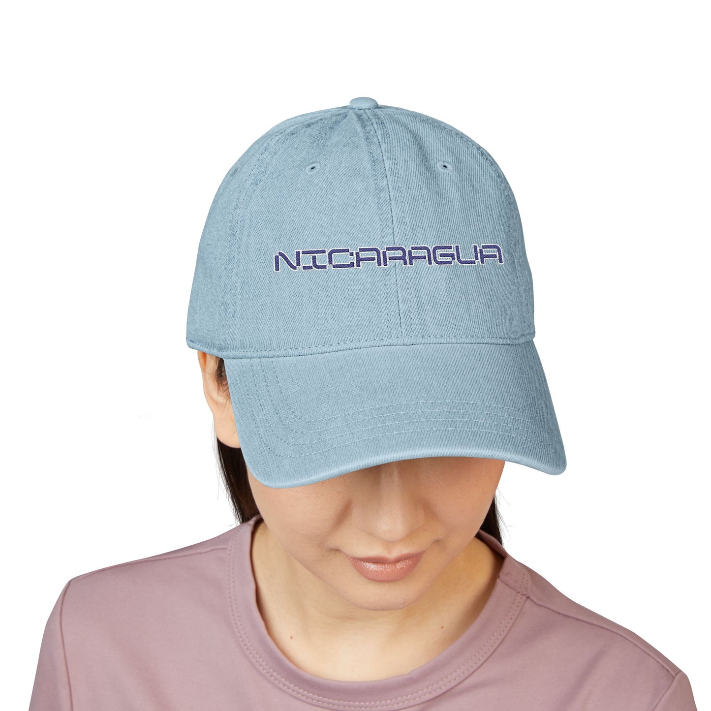 Nicaragua Embroidered Denim Hat