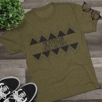 Lagos y Volcanes Minimalista Unisex Tri-Blend Crew Tee